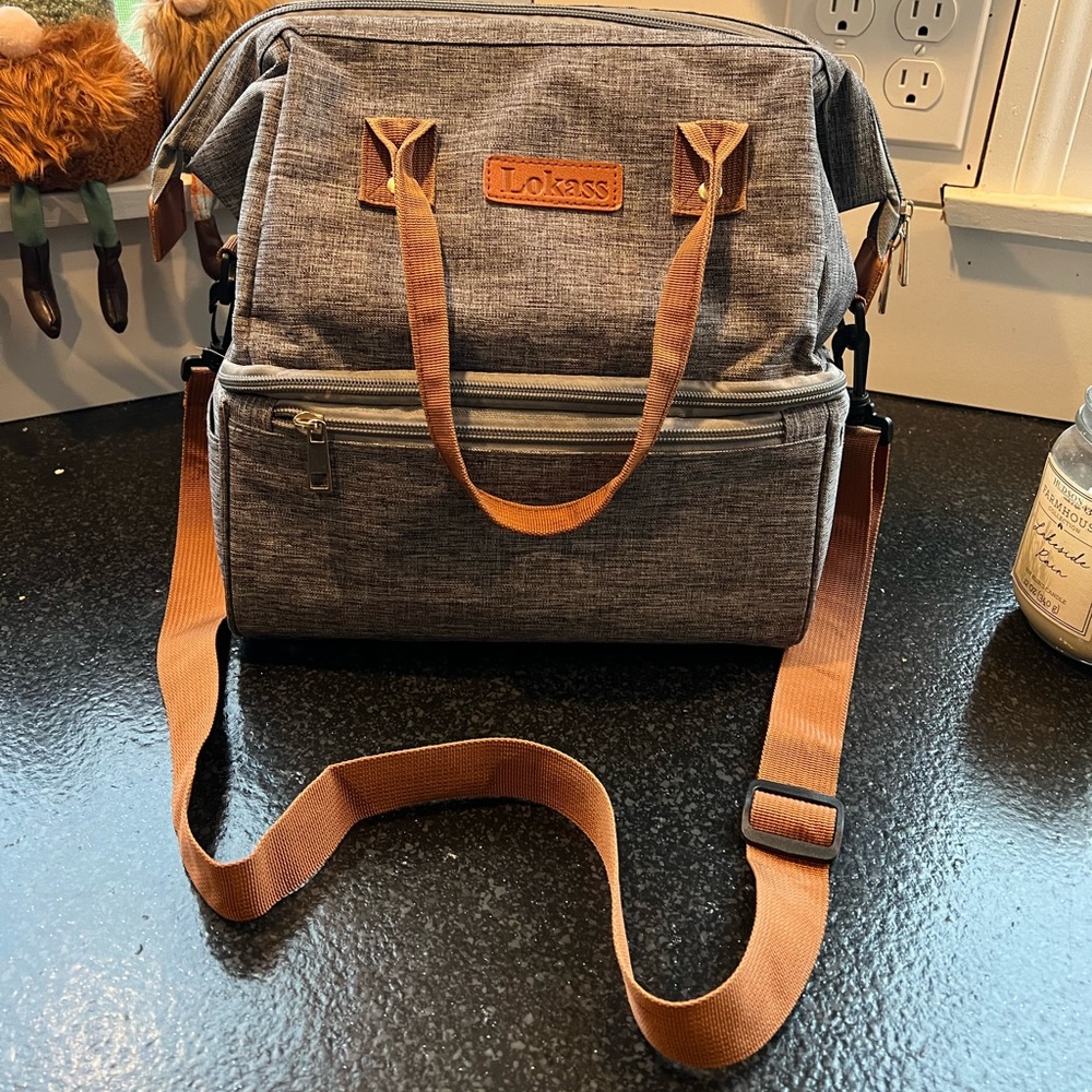 Lokass Two Tier Cooler Bag - gray